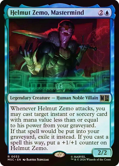 Helmut Zemo, Mastermind
Marvel Super Heroes Commander
Single
Magic: The Gathering