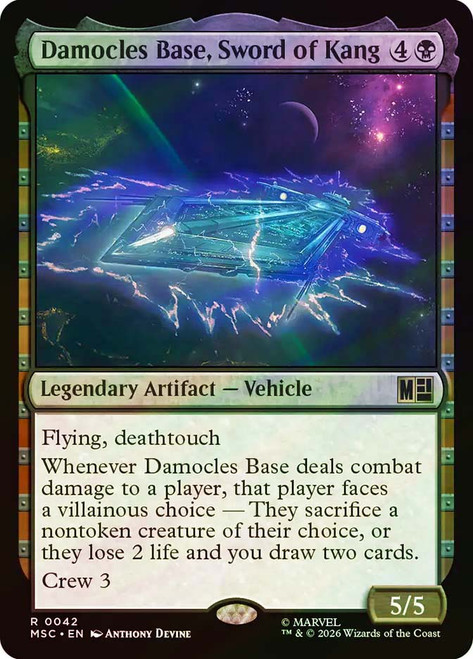 Damocles Base, Sword of Kang
Marvel Super Heroes Commander
Single
Magic: The Gathering
