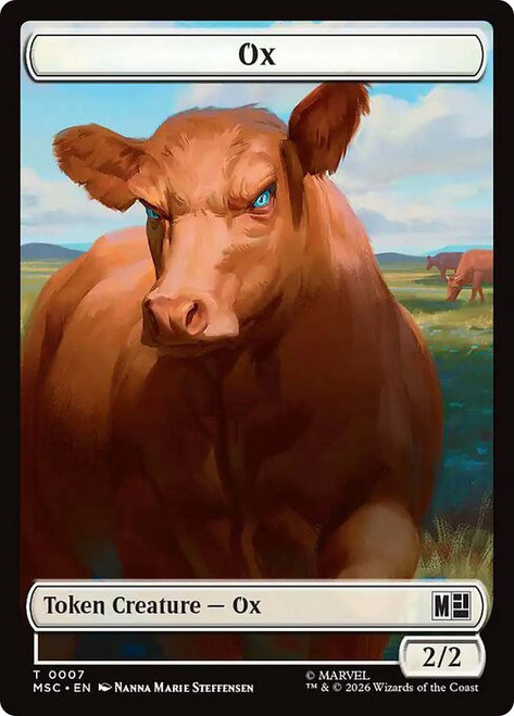 {Ox Token} // {Construct Token}
Marvel Super Heroes Commander
Single
Magic: The Gathering