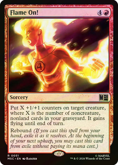 Flame On!
Marvel Super Heroes Commander
Single
Magic: The Gathering