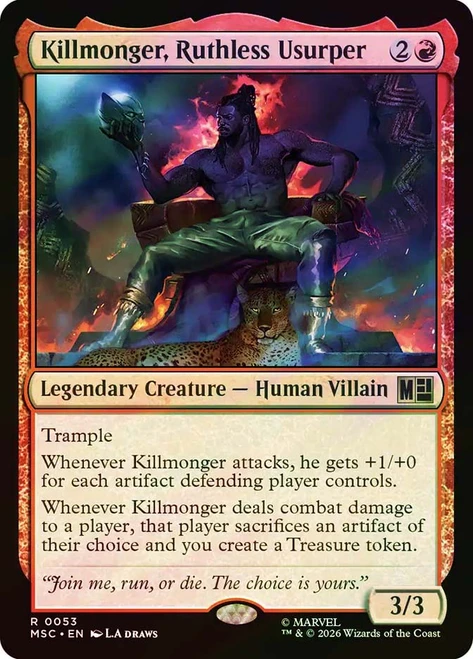 Killmonger, Ruthless Usurper
Marvel Super Heroes Commander
Single
Magic: The Gathering