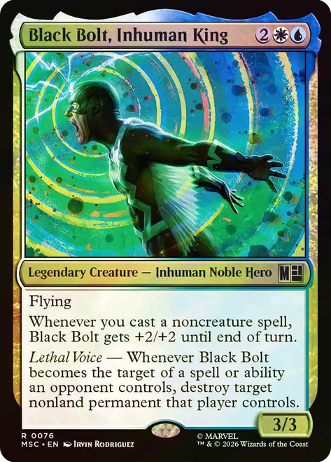 Black Bolt, Inhuman King
Marvel Super Heroes Commander
Single
Magic: The Gathering