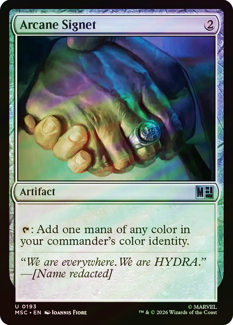 Arcane Signet
Marvel Super Heroes Commander
Single
Magic: The Gathering