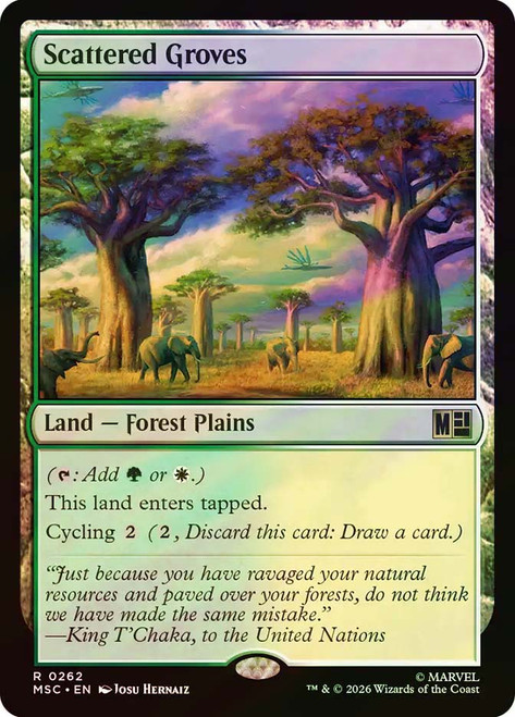 Scattered Groves
Marvel Super Heroes Commander
Single
Magic: The Gathering