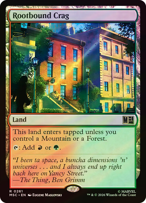 Rootbound Crag
Marvel Super Heroes Commander
Single
Magic: The Gathering