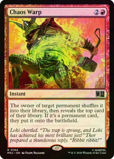 Chaos Warp
Marvel Super Heroes Commander
Single
Magic: The Gathering