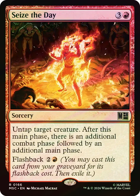 Seize the Day
Marvel Super Heroes Commander
Single
Magic: The Gathering