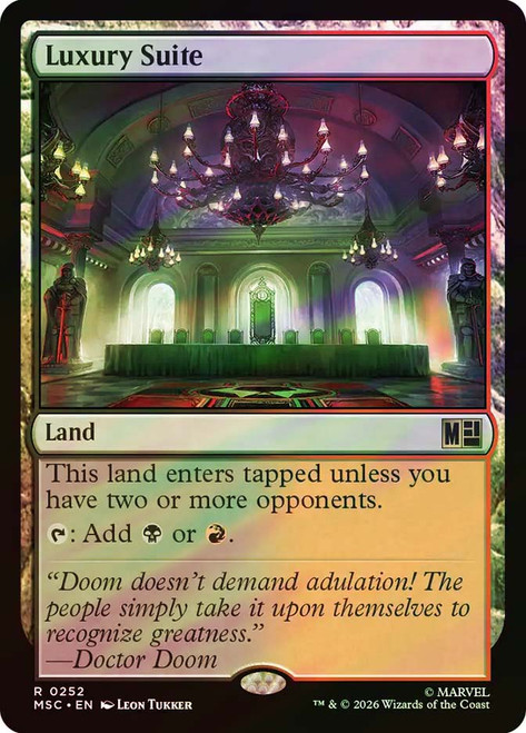 Luxury Suite
Marvel Super Heroes Commander
Single
Magic: The Gathering