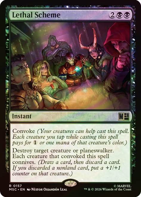 Lethal Scheme
Marvel Super Heroes Commander
Single
Magic: The Gathering