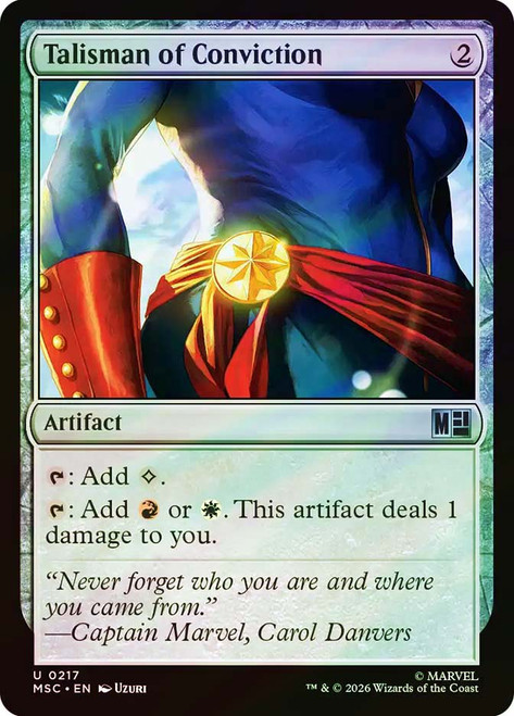Talisman of Conviction
Marvel Super Heroes Commander
Single
Magic: The Gathering