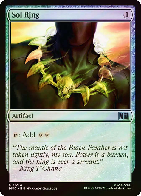 Sol Ring
Marvel Super Heroes Commander
Single
Magic: The Gathering