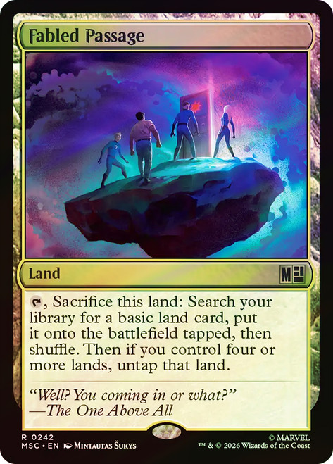Fabled Passage
Marvel Super Heroes Commander
Single
Magic: The Gathering