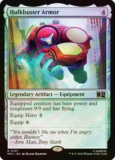 Hulkbuster Armor
Marvel Super Heroes Commander
Single
Magic: The Gathering