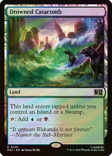 Drowned Catacomb
Marvel Super Heroes Commander
Single
Magic: The Gathering