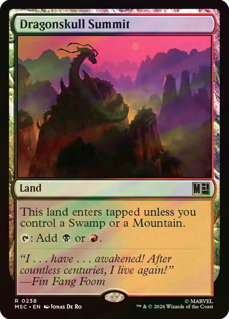Dragonskull Summit
Marvel Super Heroes Commander
Single
Magic: The Gathering
