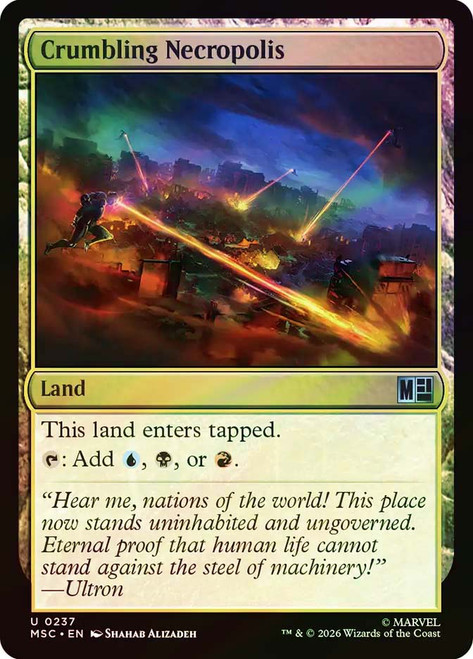 Crumbling Necropolis
Marvel Super Heroes Commander
Single
Magic: The Gathering