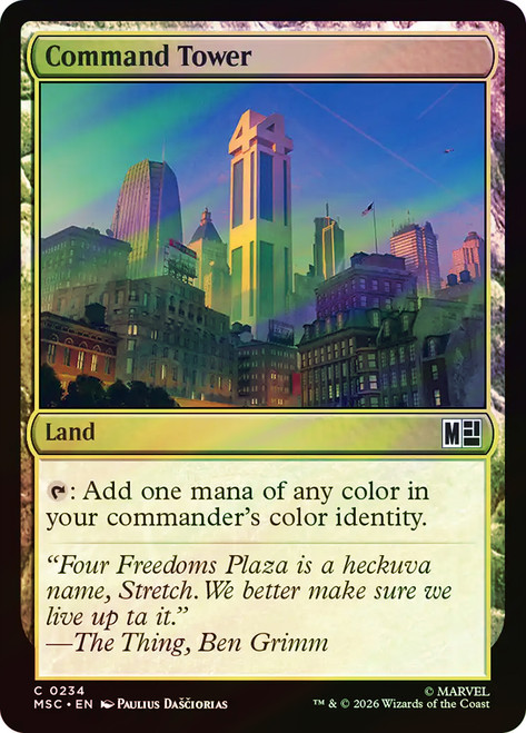 Command Tower
Marvel Super Heroes Commander
Single
Magic: The Gathering