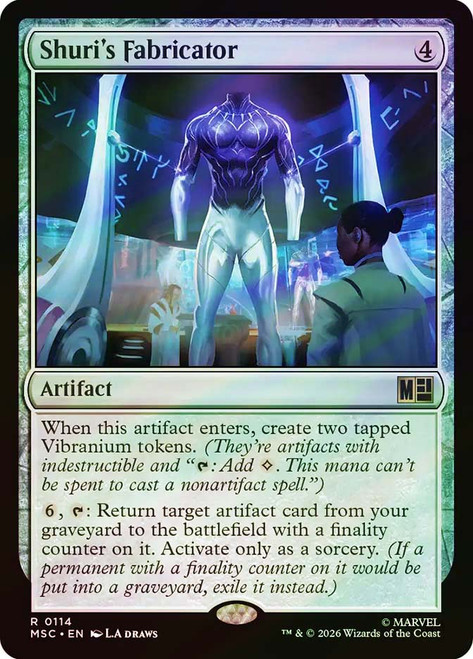 Shuri's Fabricator
Marvel Super Heroes Commander
Single
Magic: The Gathering