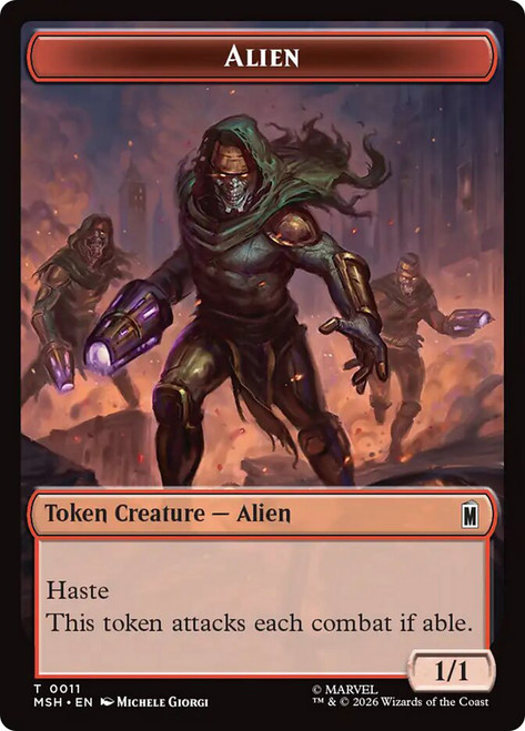 {Alien Token} // {Wall Token}
Marvel Super Heroes
Single
Magic: The Gathering