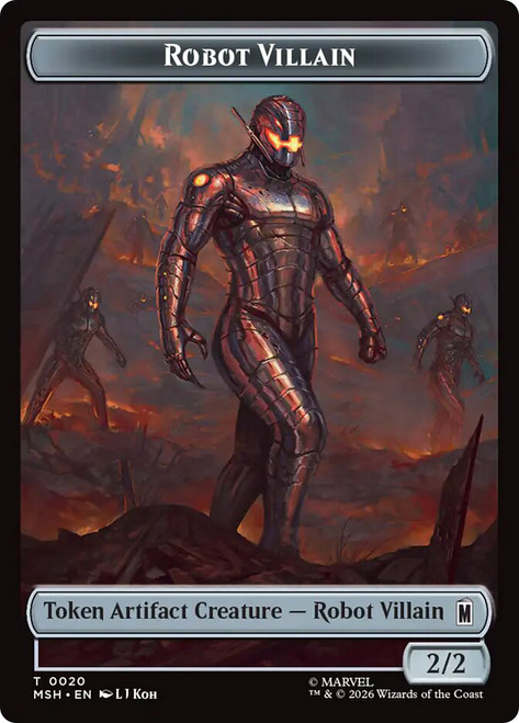 MTG 英雄 ロボット・悪人 トークン Hero Token} // {Robot Villain Token} | Marvel Super Heroes | Star