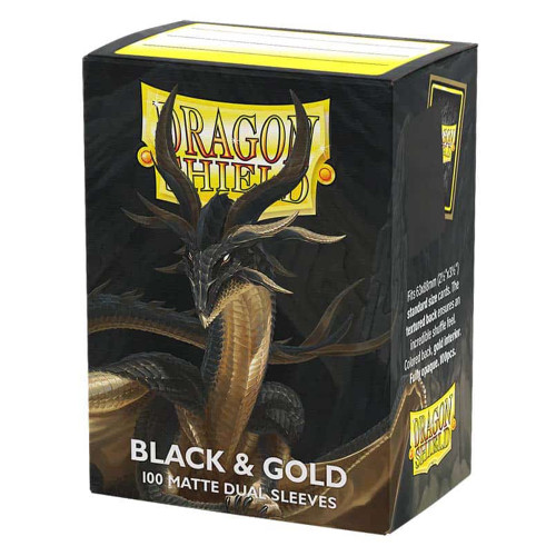Dragon Shield Sleeves - Matte Dual - Black & Gold (100 ct.)
Gaming Supplies