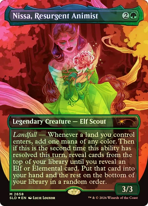 Nissa, Resurgent Animist
Secret Lair Drop
Single
Magic: The Gathering