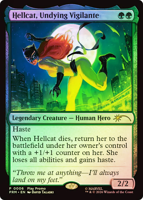 Hellcat, Undying Vigilante (Play Promo)
Promo
Single
Magic: The Gathering