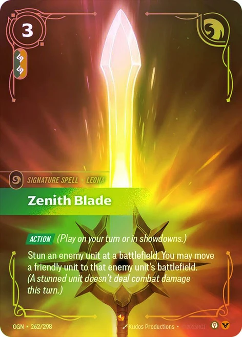 Zenith Blade
Origins
Single
Riftbound: League of Legends TCG