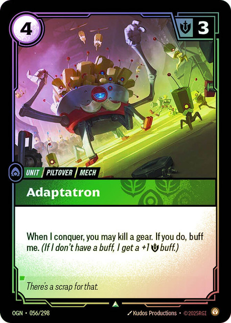 Adaptatron
Origins
Single
Riftbound: League of Legends TCG