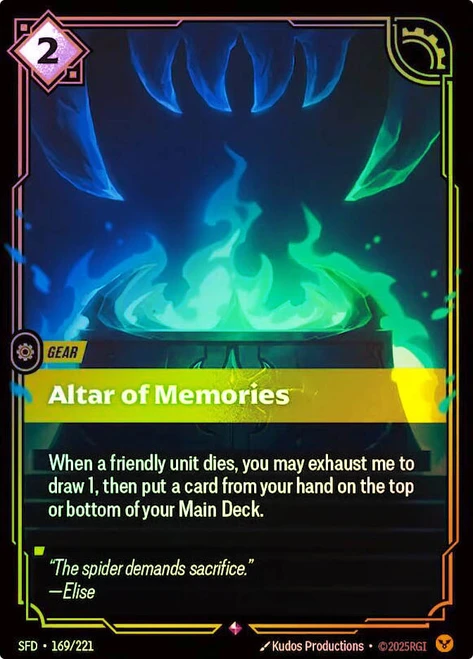 Altar of Memories
Spiritforged
Single
Riftbound: League of Legends TCG