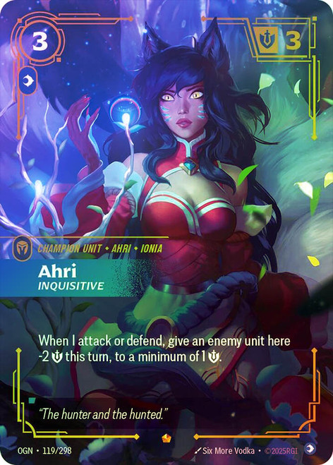 Ahri - Inquisitive
Origins
Single
Riftbound: League of Legends TCG