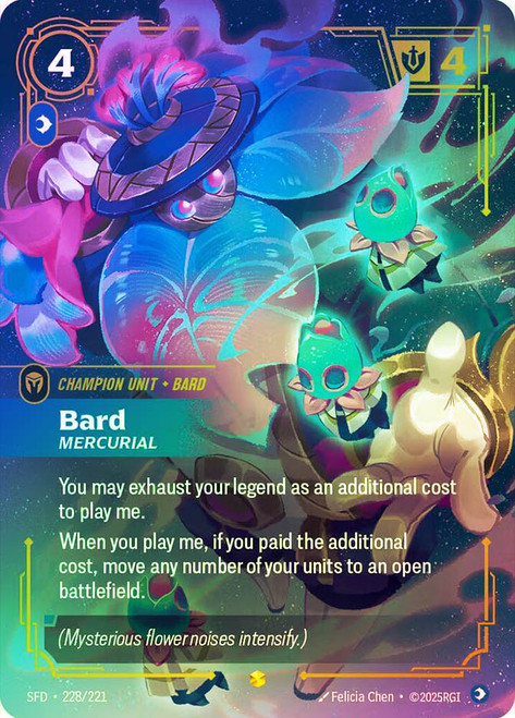 Bard - Mercurial
Spiritforged
Single
Riftbound: League of Legends TCG