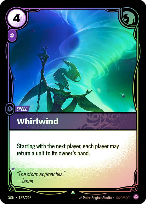 Whirlwind
Origins
Single
Riftbound: League of Legends TCG