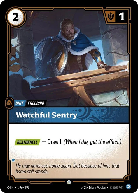 Watchful Sentry
Origins
Single
Riftbound: League of Legends TCG