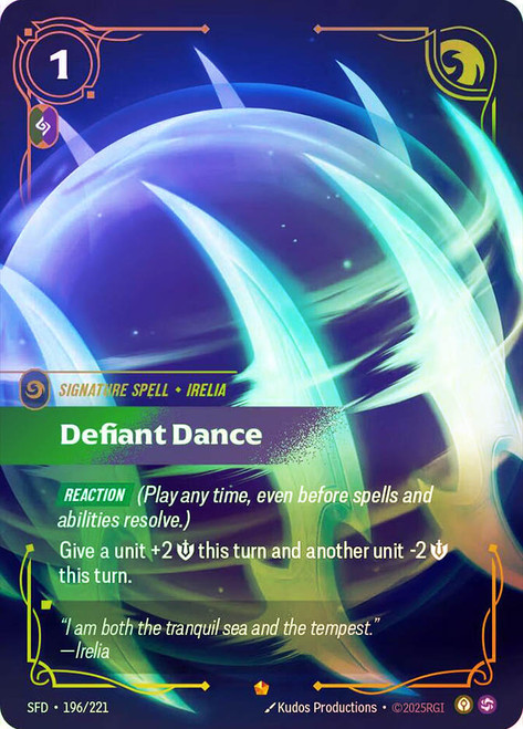 Defiant Dance
Spiritforged
Single
Riftbound: League of Legends TCG