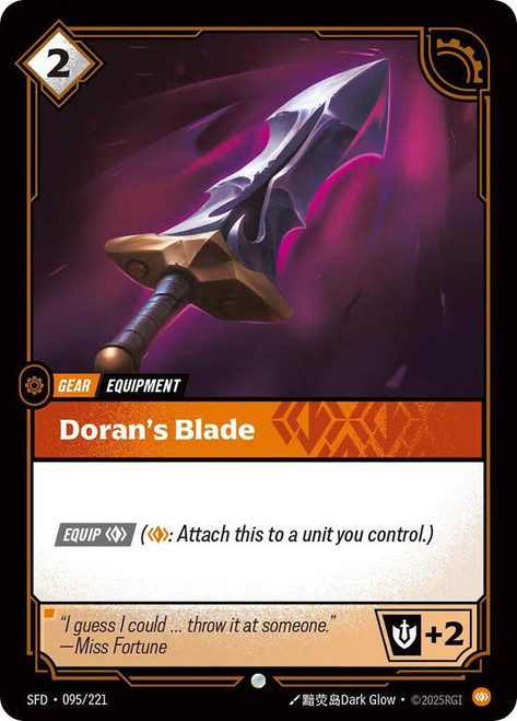 Doran's Blade
Spiritforged
Single
Riftbound: League of Legends TCG