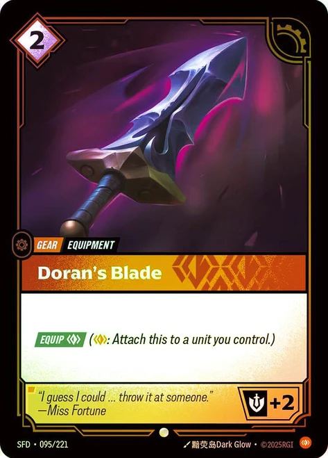 Doran's Blade
Spiritforged
Single
Riftbound: League of Legends TCG
