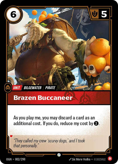 Brazen Buccaneer
Origins
Single
Riftbound: League of Legends TCG