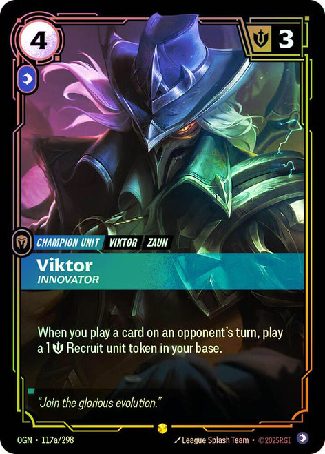Viktor - Innovator
Origins
Single
Riftbound: League of Legends TCG