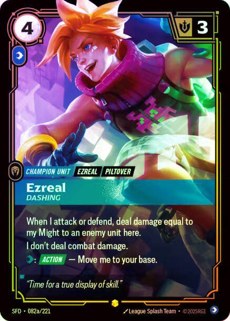 Ezreal - Dashing
Spiritforged
Single
Riftbound: League of Legends TCG