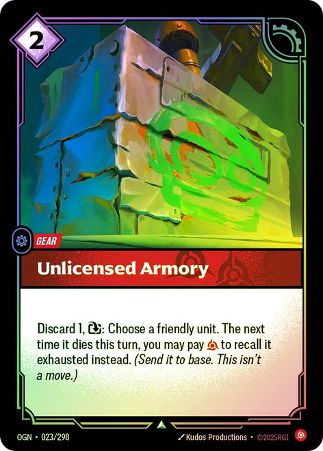 Unlicensed Armory
Origins
Single
Riftbound: League of Legends TCG