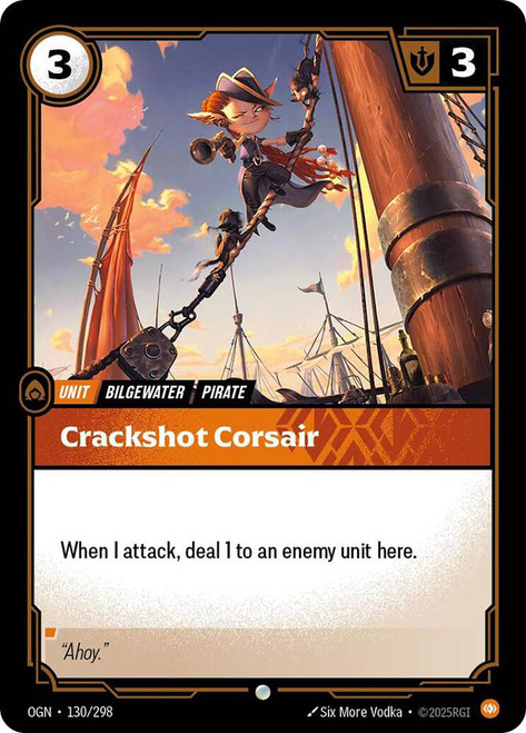 Crackshot Corsair
Origins
Single
Riftbound: League of Legends TCG