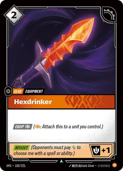 Hexdrinker
Spiritforged
Single
Riftbound: League of Legends TCG