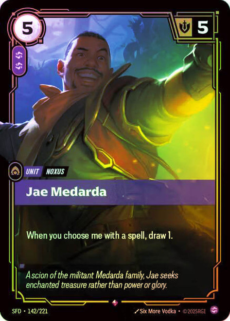 Jae Medarda
Spiritforged
Single
Riftbound: League of Legends TCG
