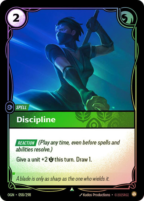 Discipline
Origins
Single
Riftbound: League of Legends TCG