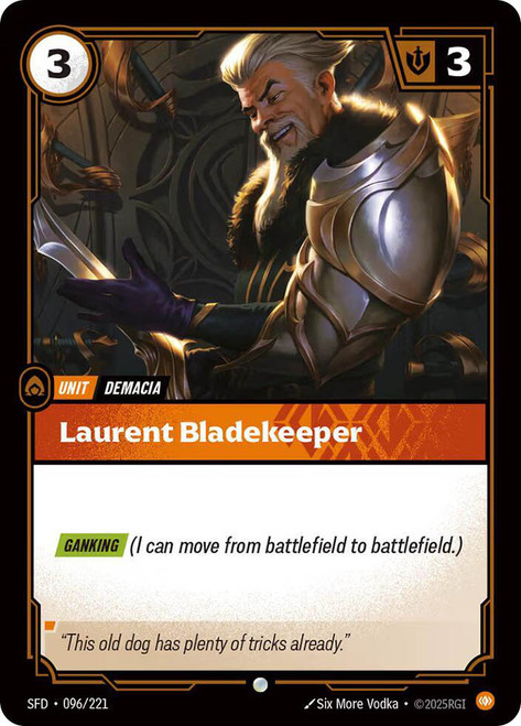 Laurent Bladekeeper
Spiritforged
Single
Riftbound: League of Legends TCG