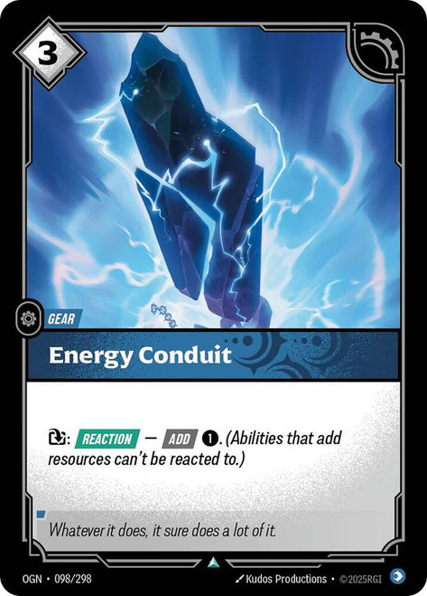 Energy Conduit
Origins
Single
Riftbound: League of Legends TCG