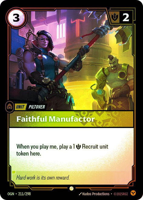 Faithful Manufactor
Origins
Single
Riftbound: League of Legends TCG