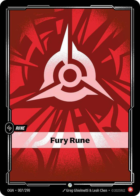 Fury Rune
Origins
Single
Riftbound: League of Legends TCG