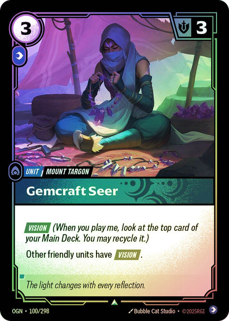 Gemcraft Seer
Origins
Single
Riftbound: League of Legends TCG